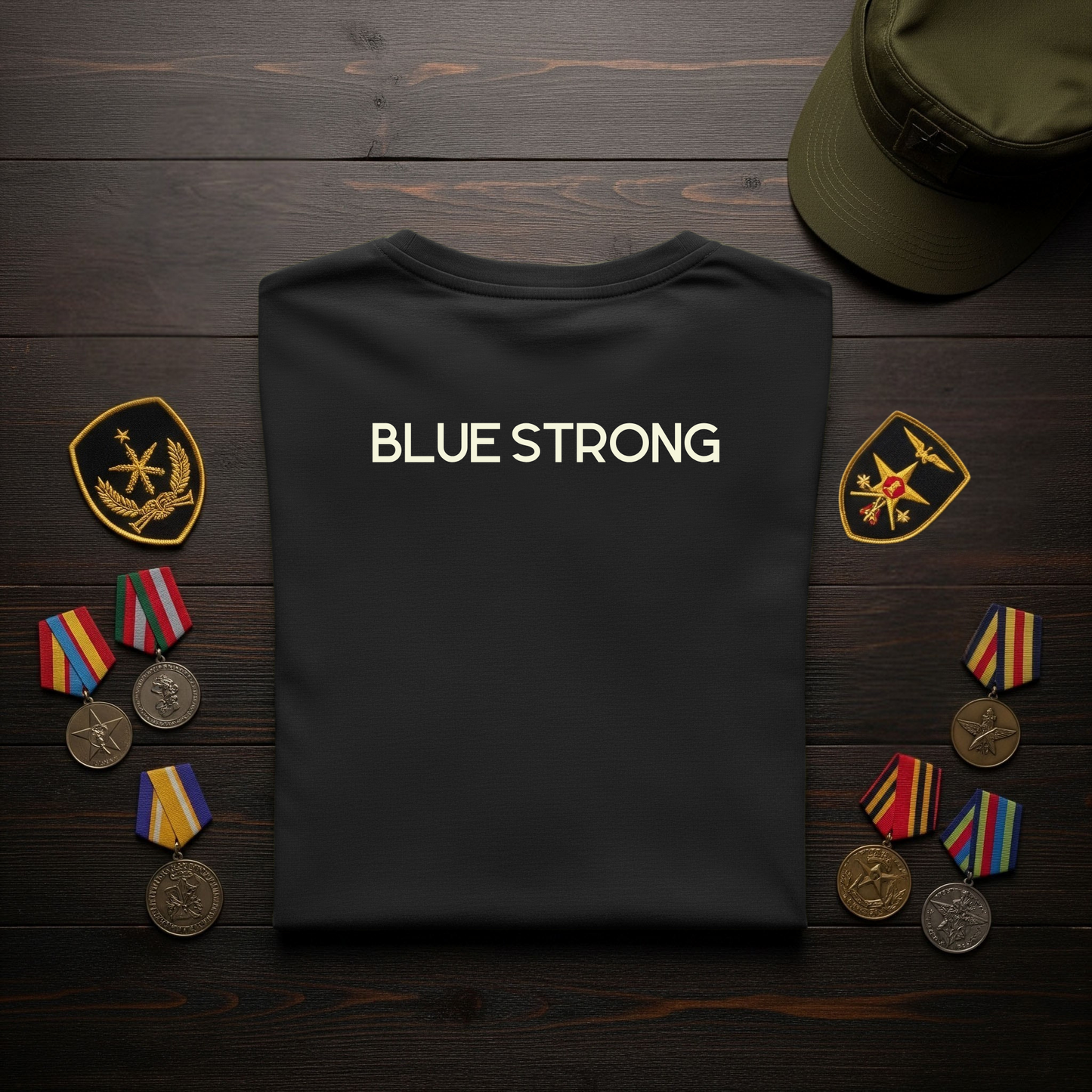 Police-Blue Strong T-Shirt