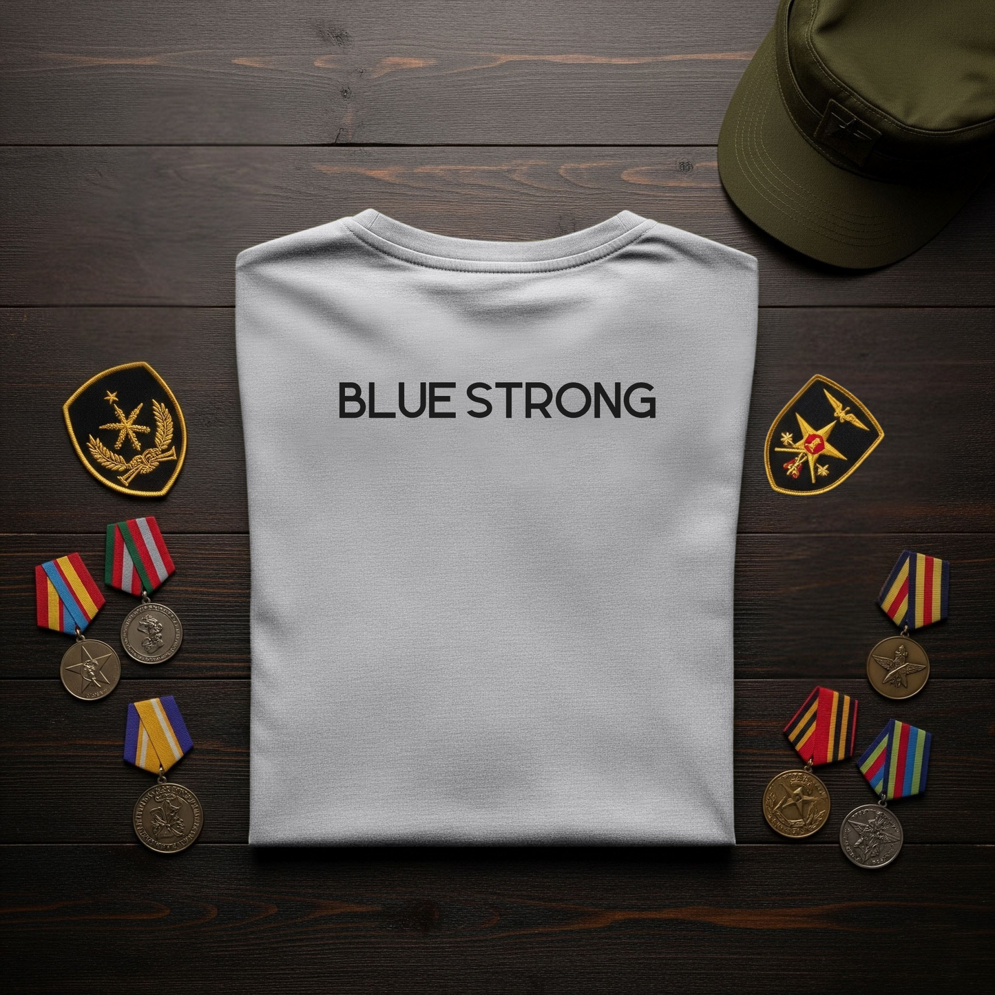 Police-Blue Strong T-Shirt