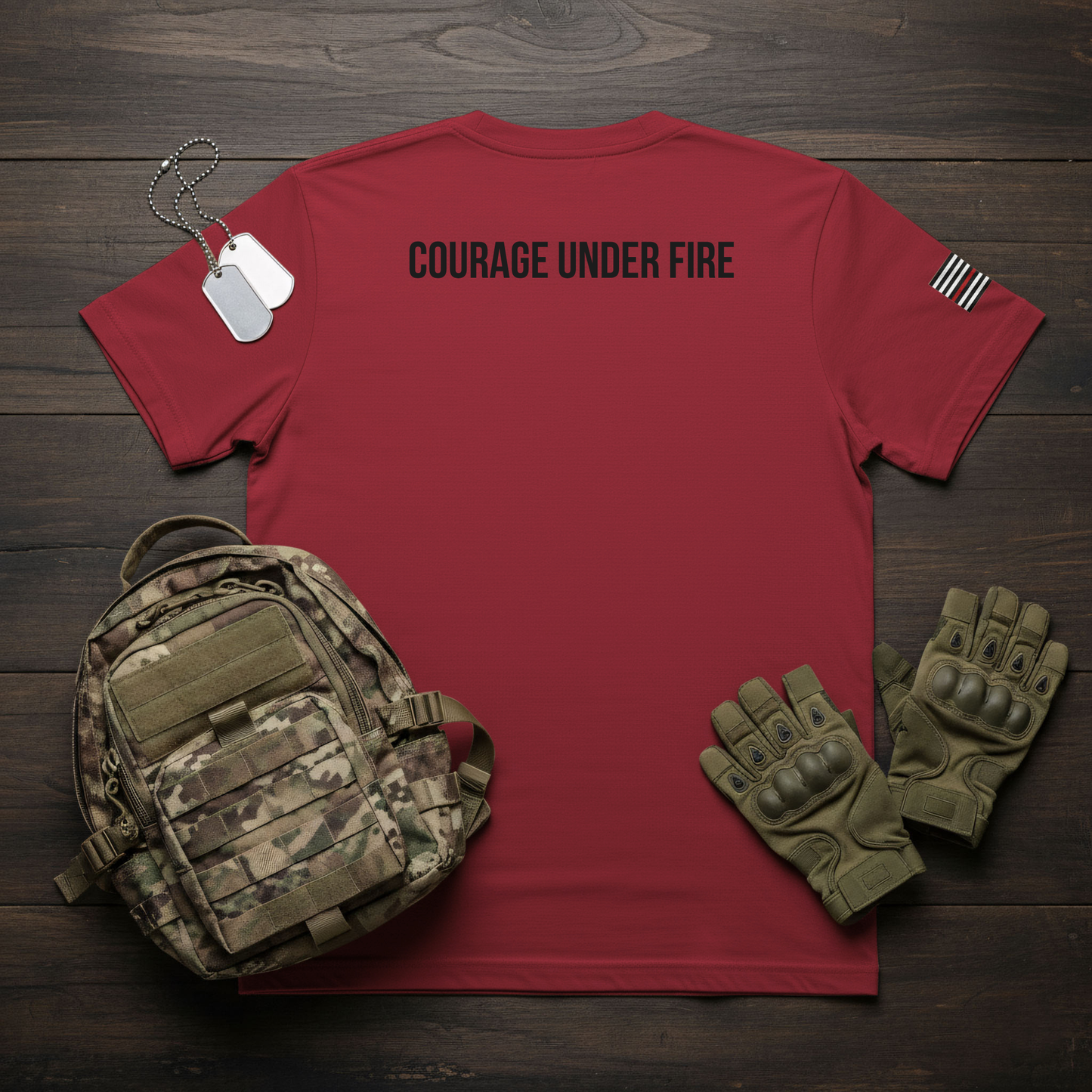 Fire-Fighter Courage Under Fire T-Shirt