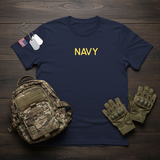 Navy Coordinates T-Shirt - Virginia