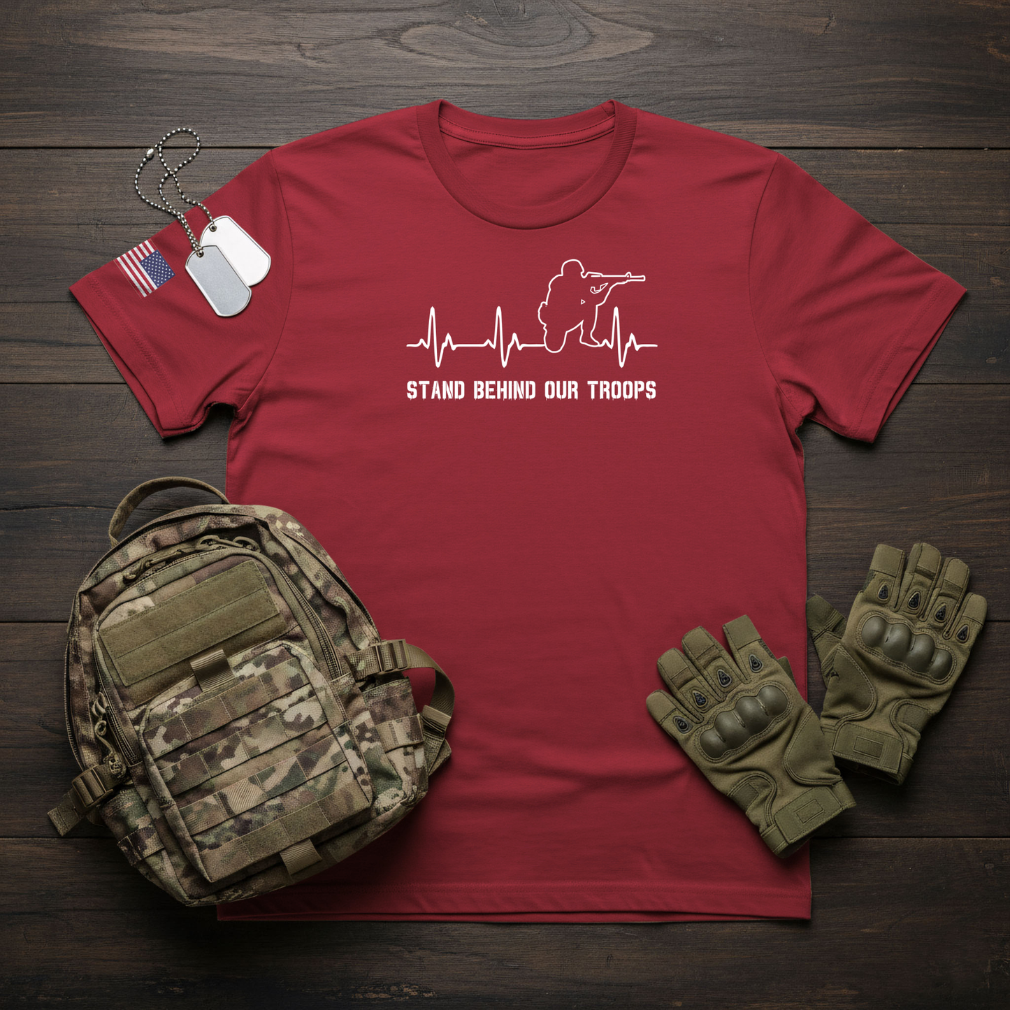 Stand Behind Troops