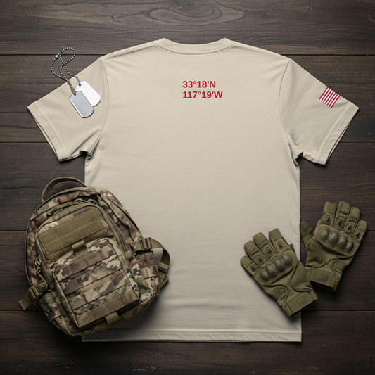 Marines Tactical Coordinates California T-Shirt