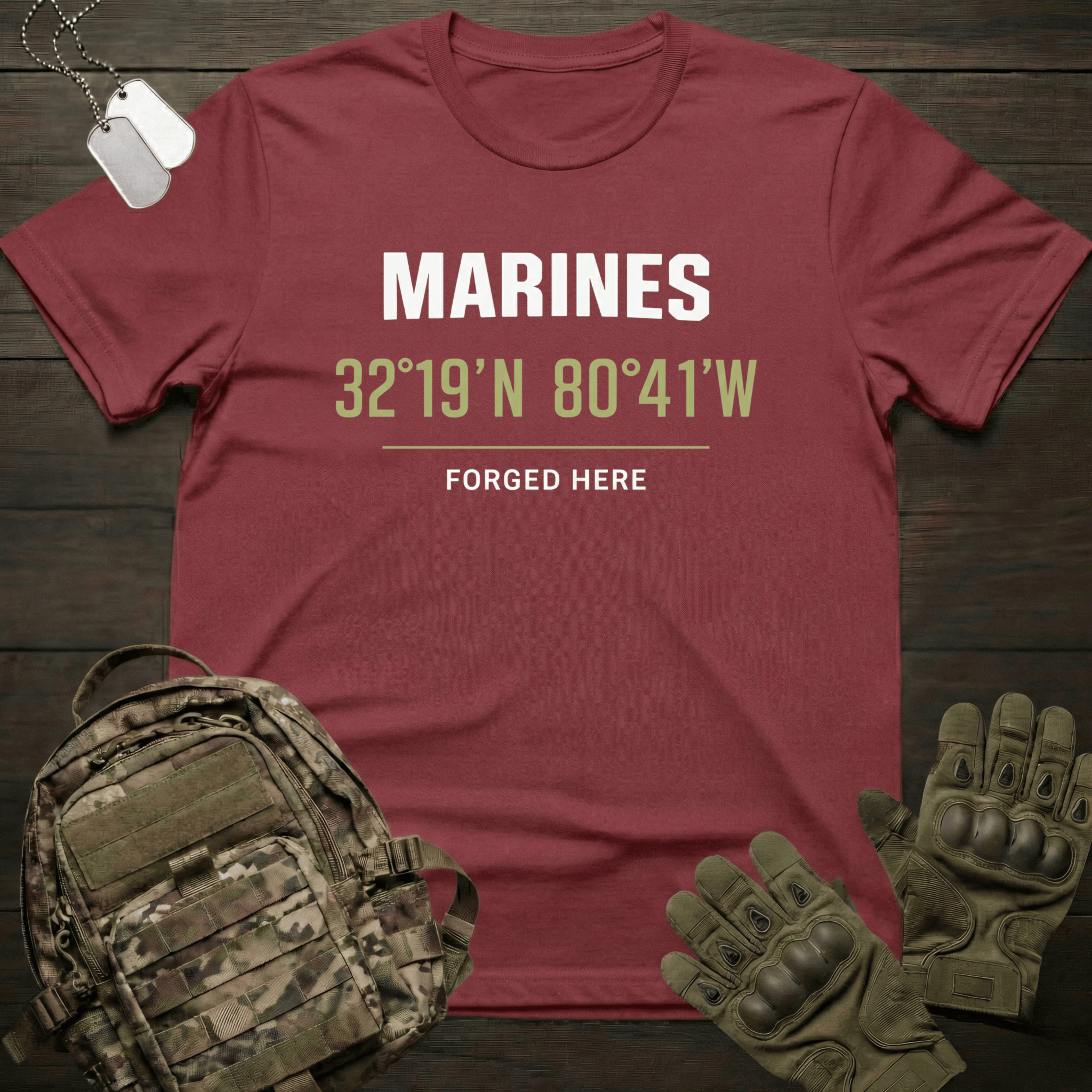 Marines Forged Here T-Shirt